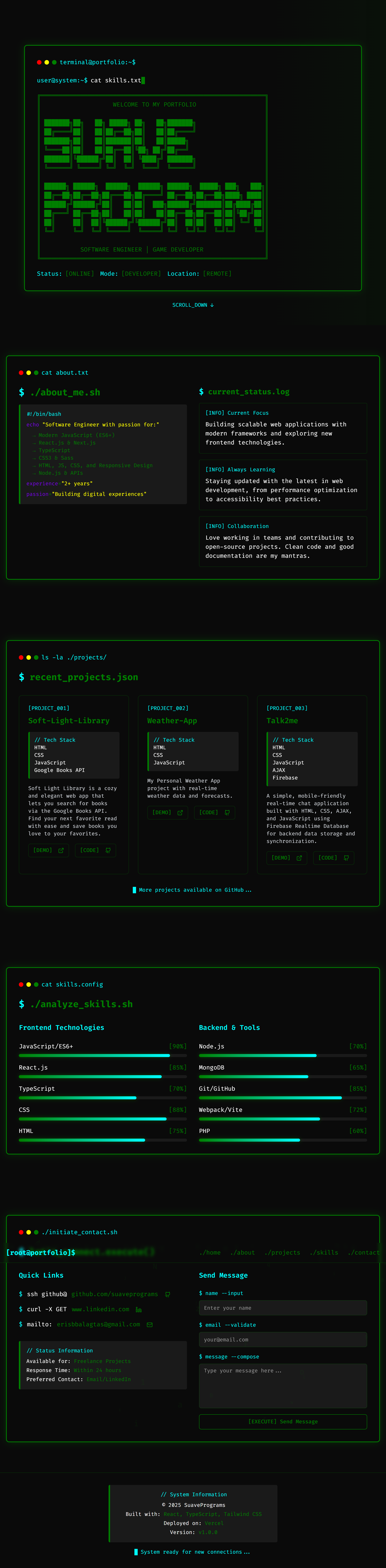 Modern Portfolio page design by OrbitlyWorks